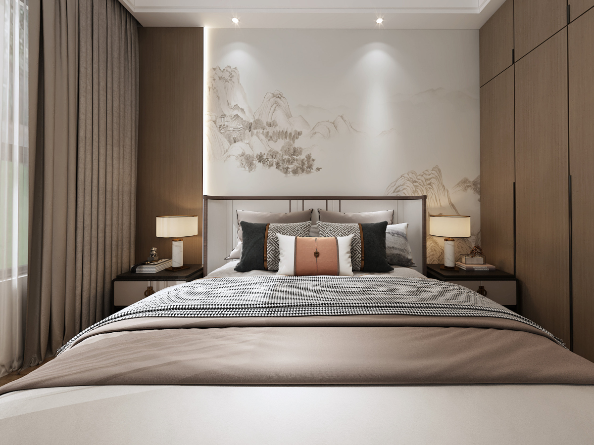 新中式 | 卧室装修效果图